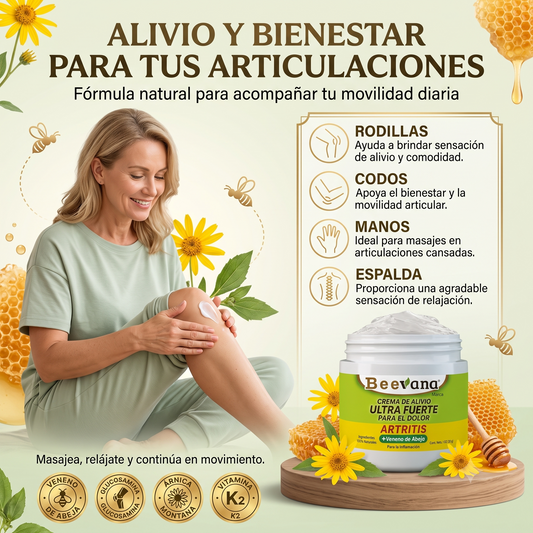 🐝 Beevana Crema de Alivio Articular: confort y bienestar para tus movimientos 💪🌿